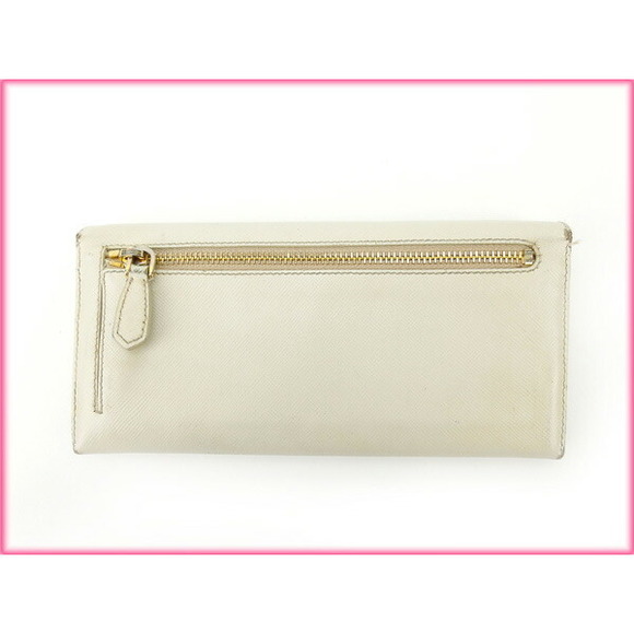 Prada White Wallet Long - Picture 1 of 6